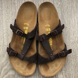 Birkenstock Discontinued Style Brand New Sandals Brown Leather Women’s 40